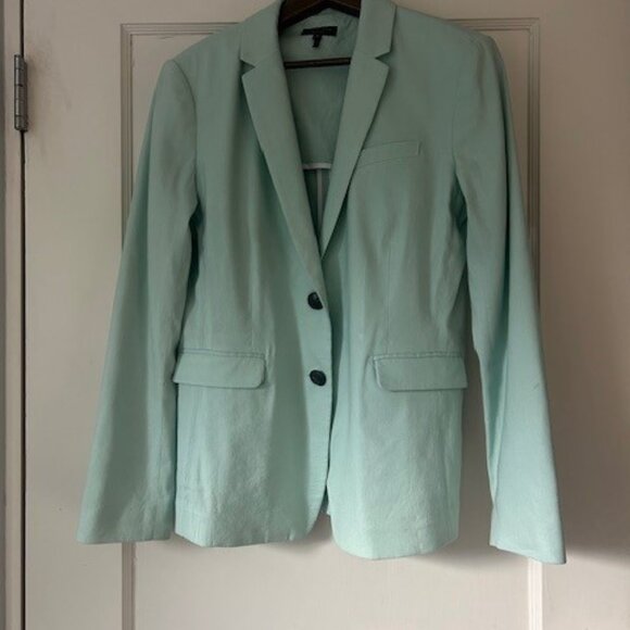 Rag and Bone Mint Green Linen Blazer - Picture 1 of 4